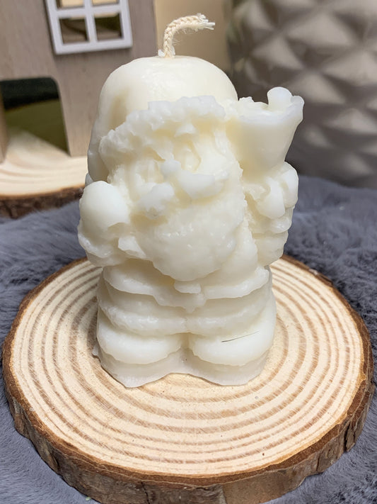 Weihnachtsgeschenk I Geschenkidee I Geschenk für Freundin I Geschenk für Mama I  Kerze Santa Claus klein mit Glocke