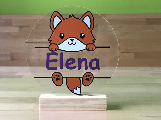 Namensschild Türschild mit Tiermotiv