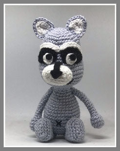 Häkelanleitung  Waschbär Woody Amigurumi