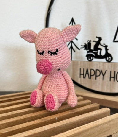 Häkelfigur Schweinchen Fridolin